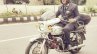 Silver Yamaha Rd350 By Vishal Agarwal Riding Shot