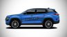 Tata Harrier Blue Rendering