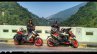 Debolina Mukherjee And Riya Roy With Their Aprilia