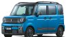 Suzuki Gear Spacia Blue Front Three Quarters