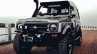 Modified Maruti Gypsy Black Front Three Quarters