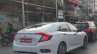 2019 Honda Civic Zx White Rear Three Quarters