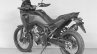 2020 Honda Africa Twin Base Model Left Rear Quarte