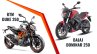 Bajaj Dominar 250 Vs Ktm 250 Duke Front Three Quar