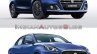 2020 Maruti Dzire Vs 2017 Maruti Dzire Front Three