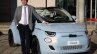 2020 Fiat 500 Electric Ev Front Three Quarters Liv