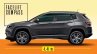 2021 Jeep Compass Facelift Side Rendering