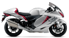 2021 Suzuki Hayabusa White Right Side