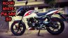 Bajaj Pulsar 150 Moon White Colour