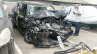 Nissan Magnite Accident Front 3 Quarters