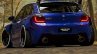 Maruti Baleno Render Blue Rear