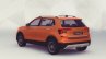 Skoda Kushaq Rear Quarter Orange