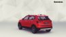 Skoda Kushaq Rear Quarter Red