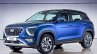 Hyundai Creta Russia Blue Front Three Quarters