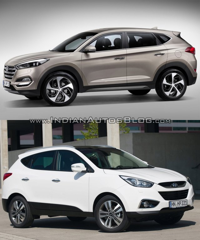 2016 Hyundai Tucson vs ix35 Old vs New - side