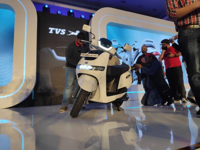 Tvs Iqube Electric Scooter Front Angle Images