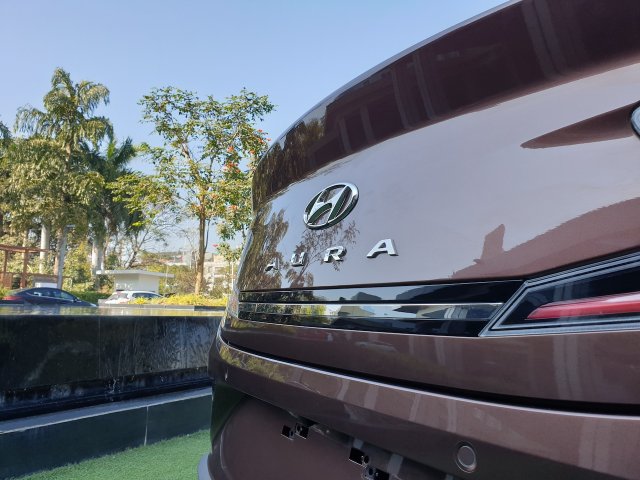 Hyundai Aura Review Images Bootlid Badge 4