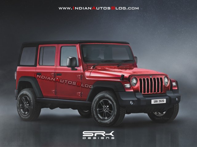 Mahindra Thar 4 Door 2020 Rendering