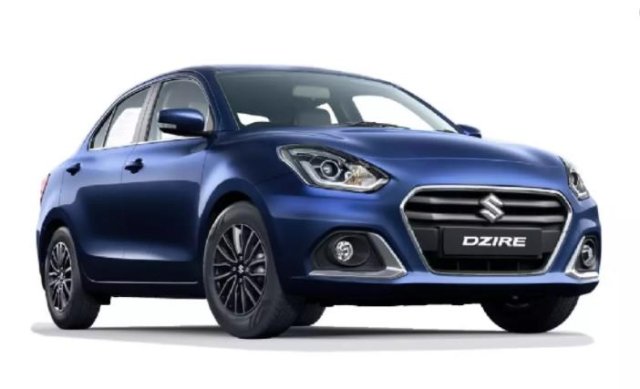 Best Mileage BS6 Petrol Cars Under Rs 7 Lakh - Maruti Dzire Front Third Quater