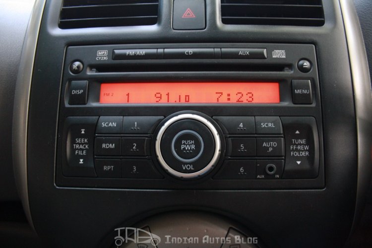 Audio system usage is as easy as it gets - There are buttons for preset tracks and a seek button that's easy to spot and use