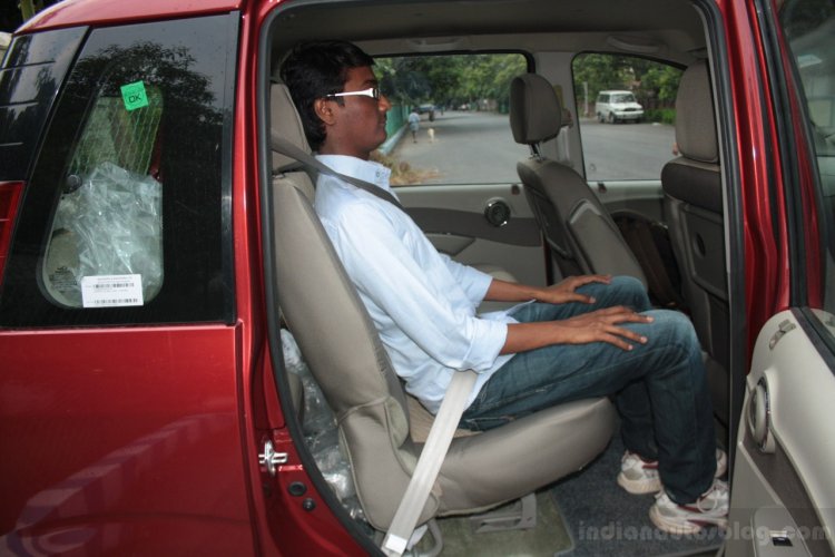 Mahindra Quanto second row upright seating