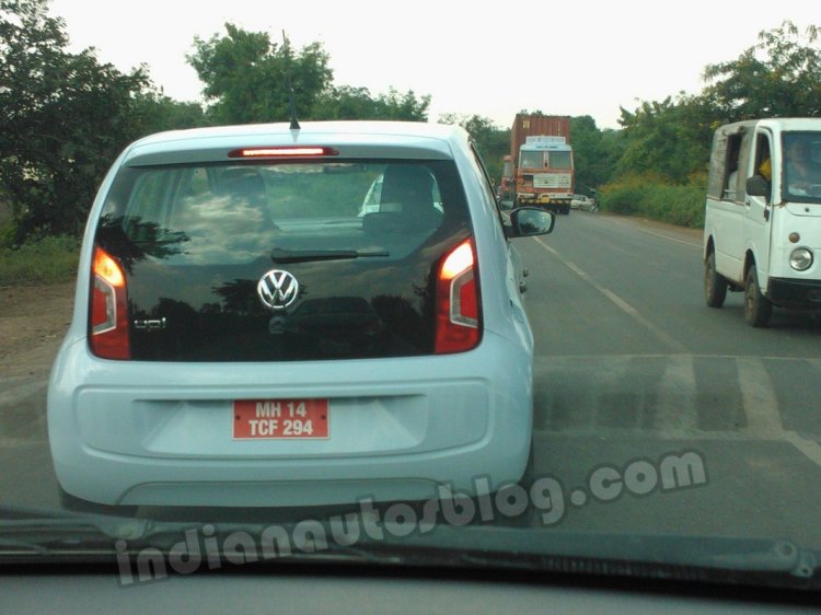 VW Up! Spy pictures rear