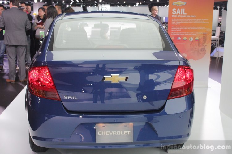 Chevrolet Sail sedan live shots rear