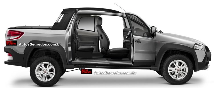 2014 Fiat Strada pickup facelift side view