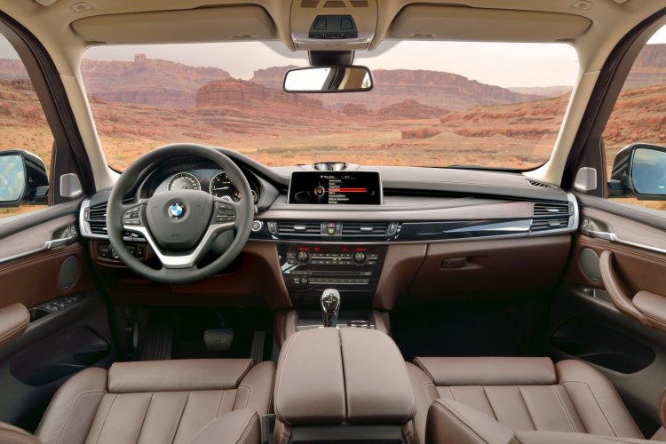 2014 BMW X5 interior mocha