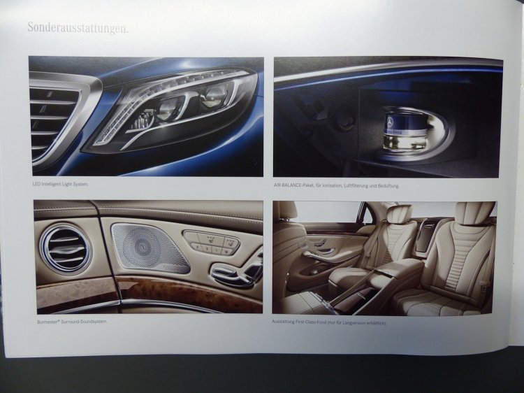 2014 Mercedes Benz S Class Brochure Page 10