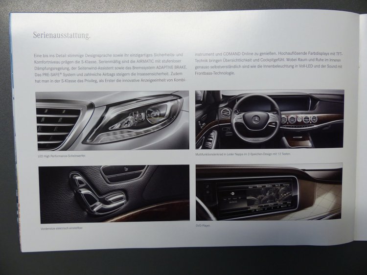 2014 Mercedes Benz S Class Brochure Page 8