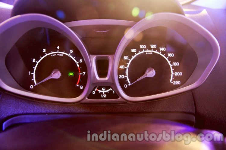 Ford EcoSport launched in India instrument cluster