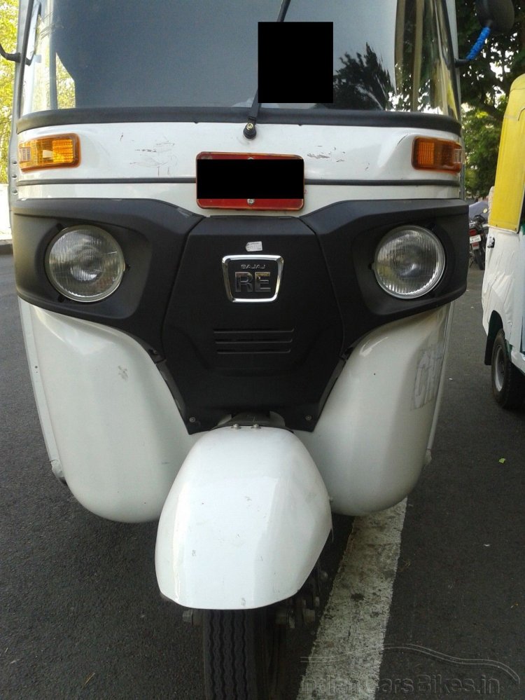 front fascia of the 2013 Bajaj RE three wheeler spied