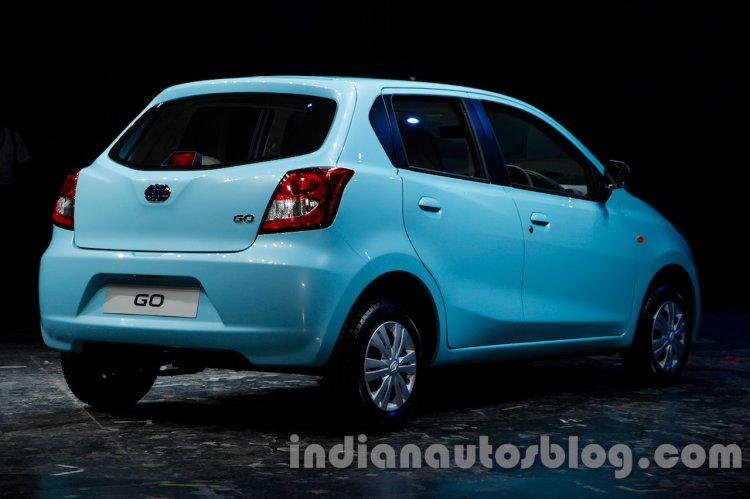 Datsun Go rear three quarters