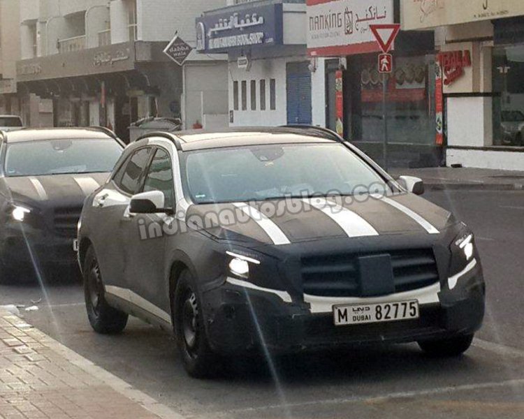 Mercedes GLA spied in Dubai