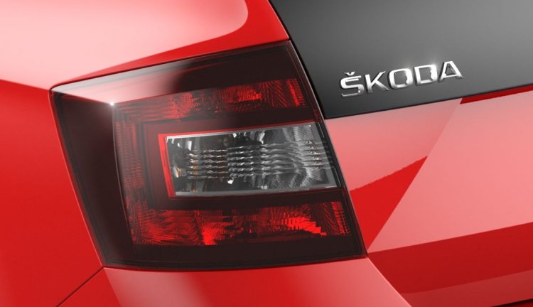 New Skoda Rapid variant taillamp teased