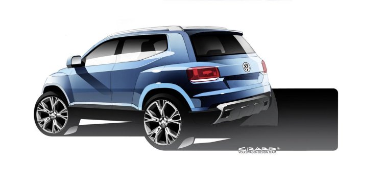 Volkswagen Taigun design sketch