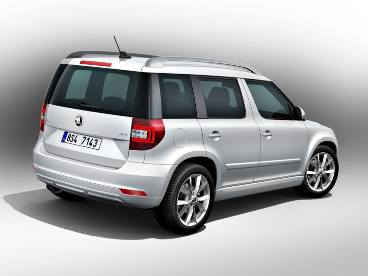 Skoda Yeti facelift rear