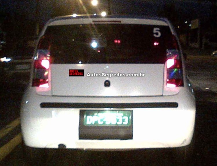 VW Up! spied in Brazil rear