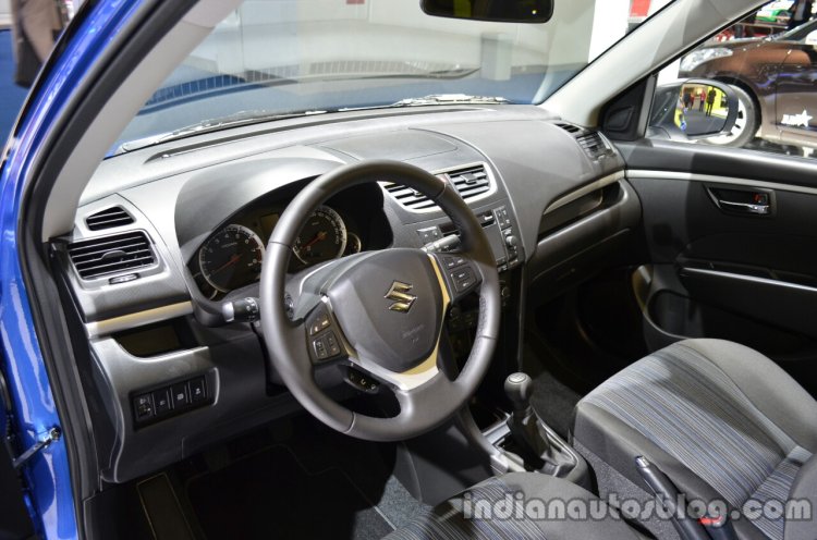 Interior of the 2014 Suzuki Swift facelift