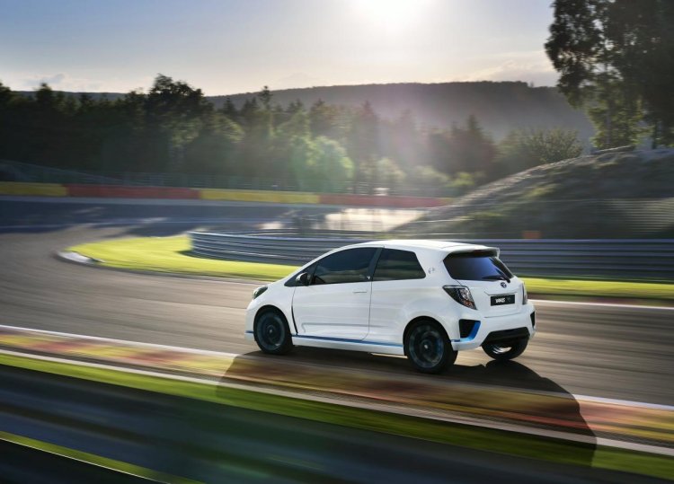 Profile of the Toyota Yaris Hybrid-R