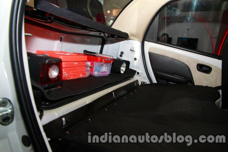 Tata Nano police patrol vehicle first aid kit and torch light