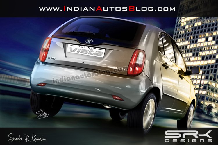 Tata Vista 2014 rear rendering