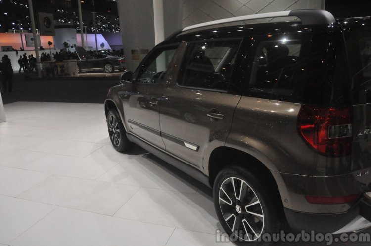 2014 Skoda Yeti L with boot mounted spare wheel wheelbase