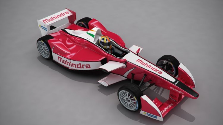 Mahindra Racing Formula E front quarter