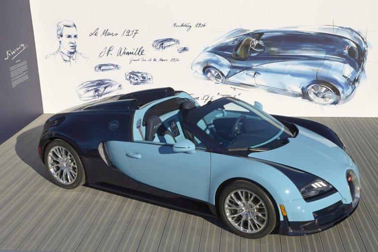 Bugatti Veyron Jean-Pierre Wimille sketch