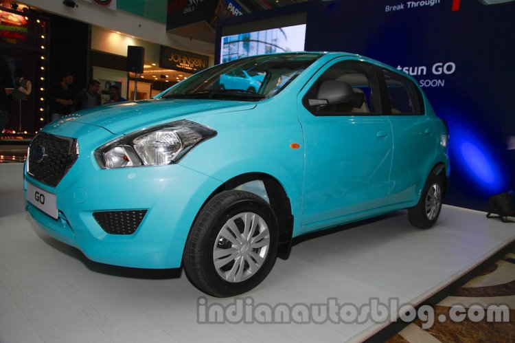 Datsun Go Delhi Roadshow front quarter