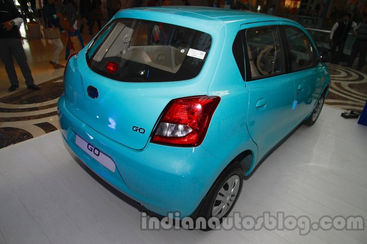Datsun Go Delhi Roadshow rear three quarter