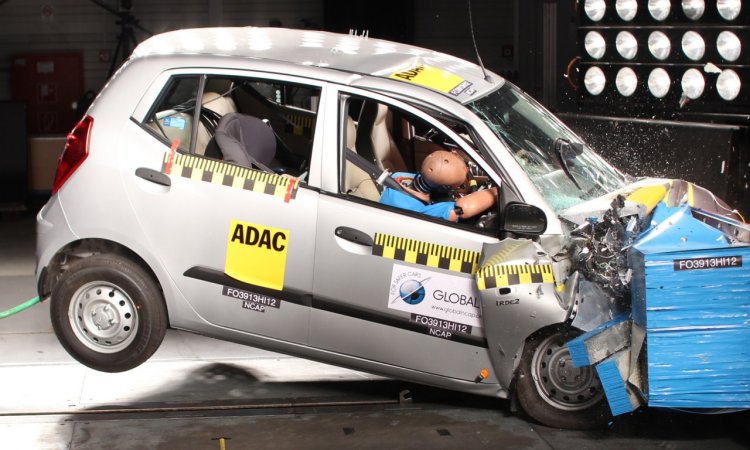 Global NCAP Hyundai i10 crash test press shot
