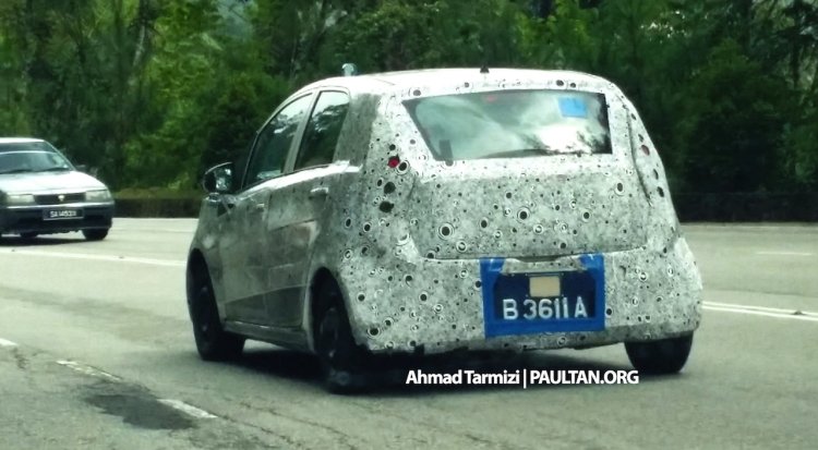 Spied Proton P2-30A Small Car rear quarter